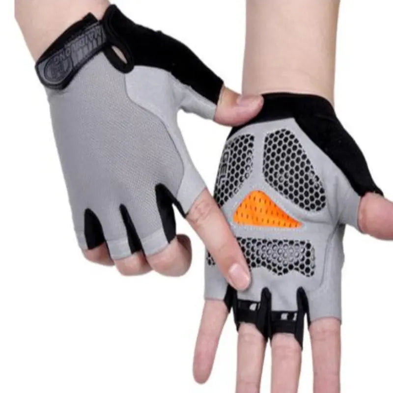 Anti-Slip Biking Gloves - Gray / S